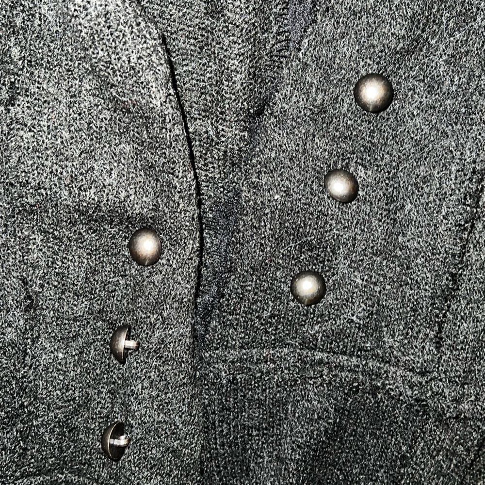Black Long Sleeve Jacket sweater vocal gothic large - Picture 3 of 3